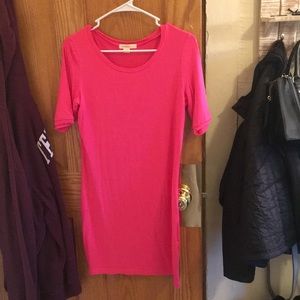 Pink body con dress